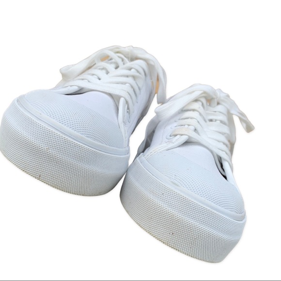 Vero Moda White Platform Sneakers US 6.5 - Picture 9 of 11